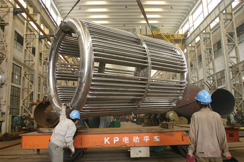  2010年5月齐鲁石化橡胶厂聚合釜内盘管